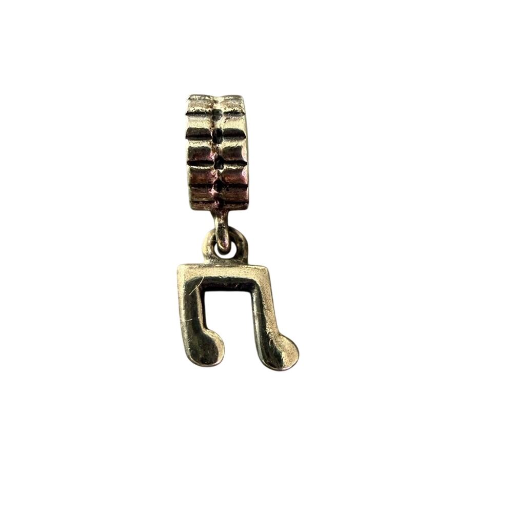 925 Sterling Silver Music Note Charm for Bracelet or Necklace